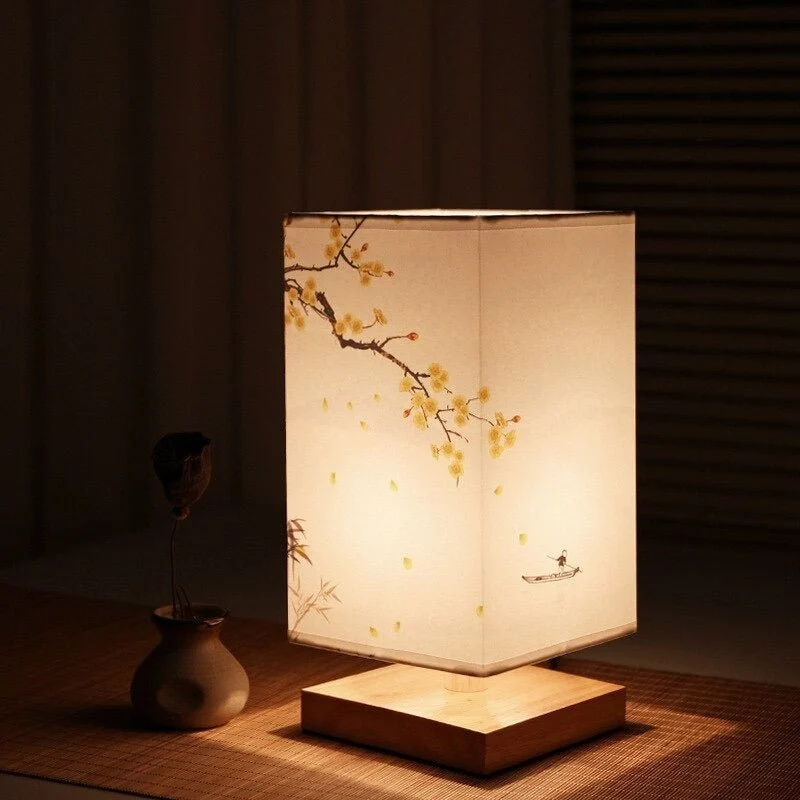 Tafellamp Bamboe Hout Japandi Minimalistisch Natuurlijk Nachtkastje Bureau | Sansoti