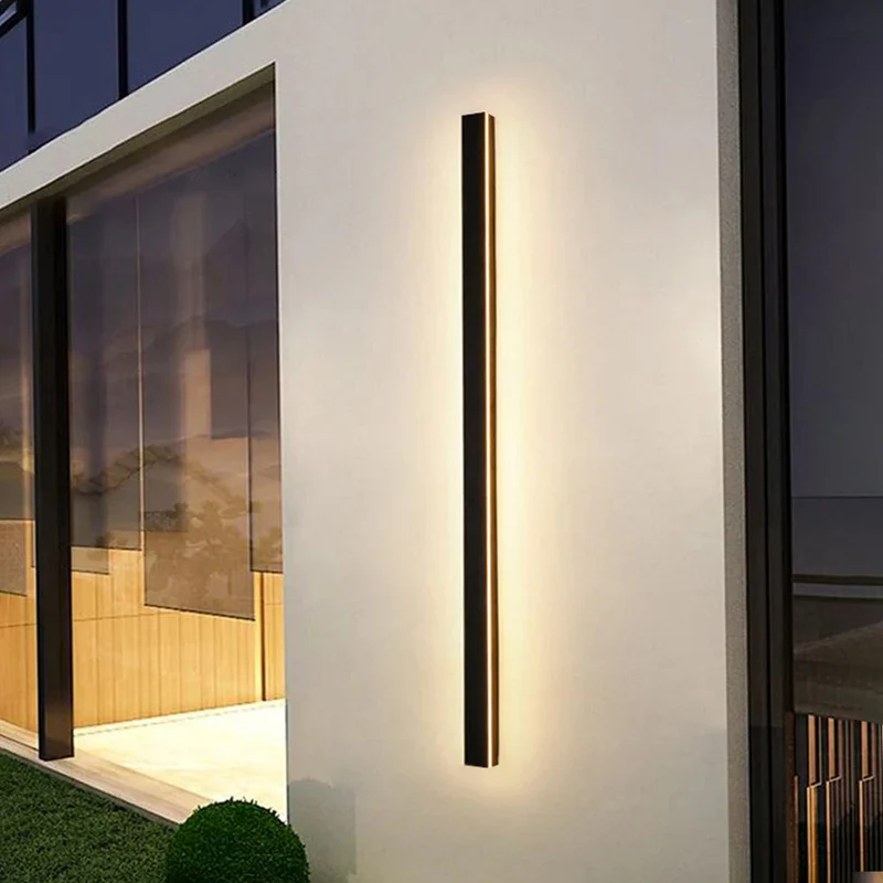 Buitenlamp Wandlamp LED Zwart Aluminium IP65 30-200cm Modern | Sansoti