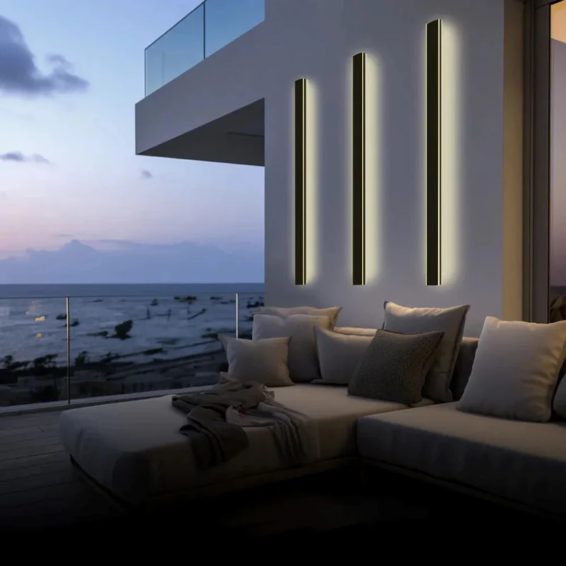 Buitenlamp Wandlamp LED Zwart Aluminium IP65 30-200cm Modern | Sansoti