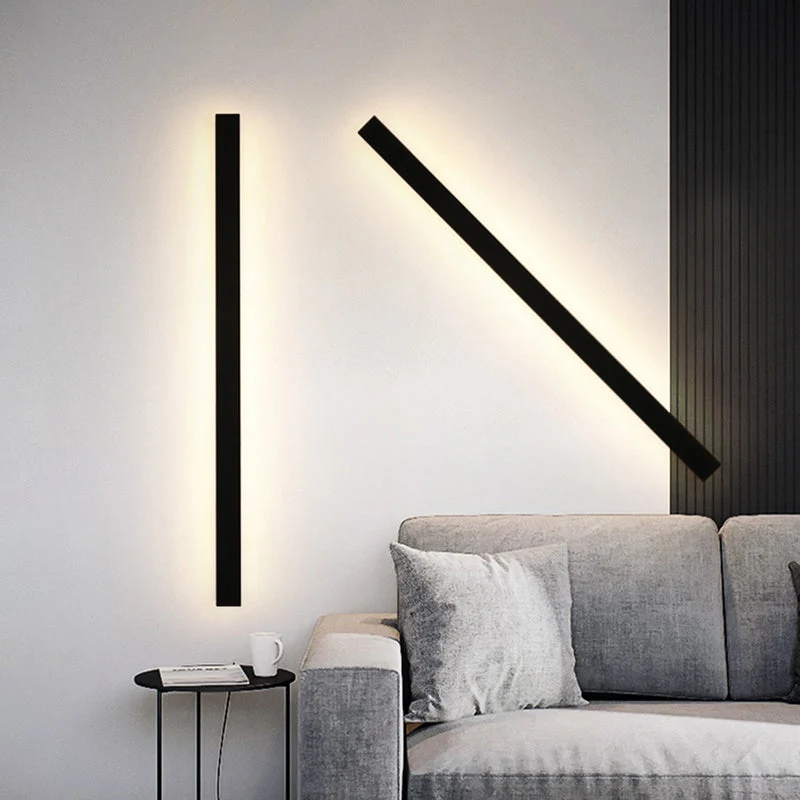 Buitenlamp Wandlamp LED Zwart Aluminium IP65 30-200cm Modern | Sansoti