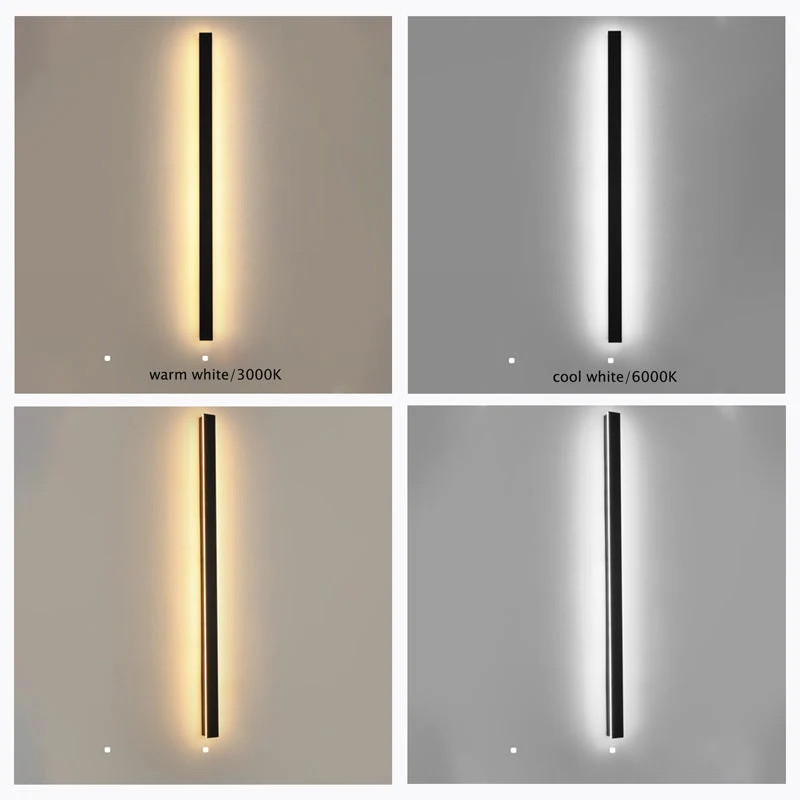 Buitenlamp Wandlamp LED Zwart Aluminium IP65 30-200cm Modern | Sansoti