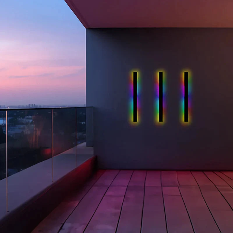Buitenlamp Wandlamp LED Zwart Aluminium IP65 30-200cm Modern | Sansoti