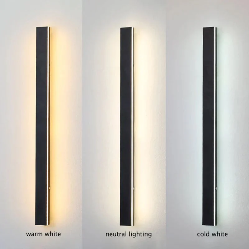 Buitenlamp Wandlamp LED Zwart Aluminium IP65 30-200cm Modern | Sansoti