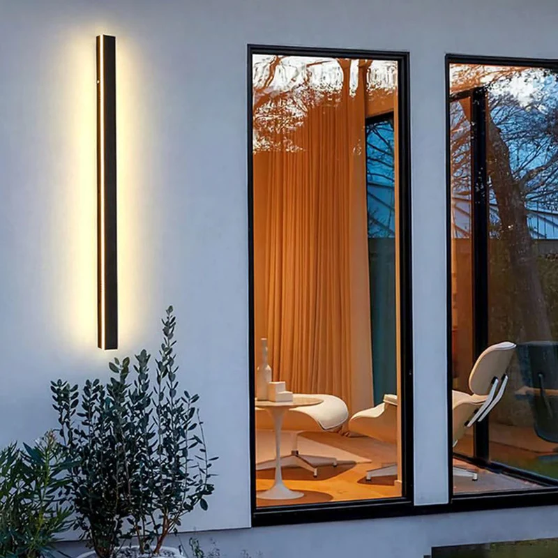 Buitenlamp Wandlamp LED Zwart Aluminium IP65 30-200cm Modern | Sansoti