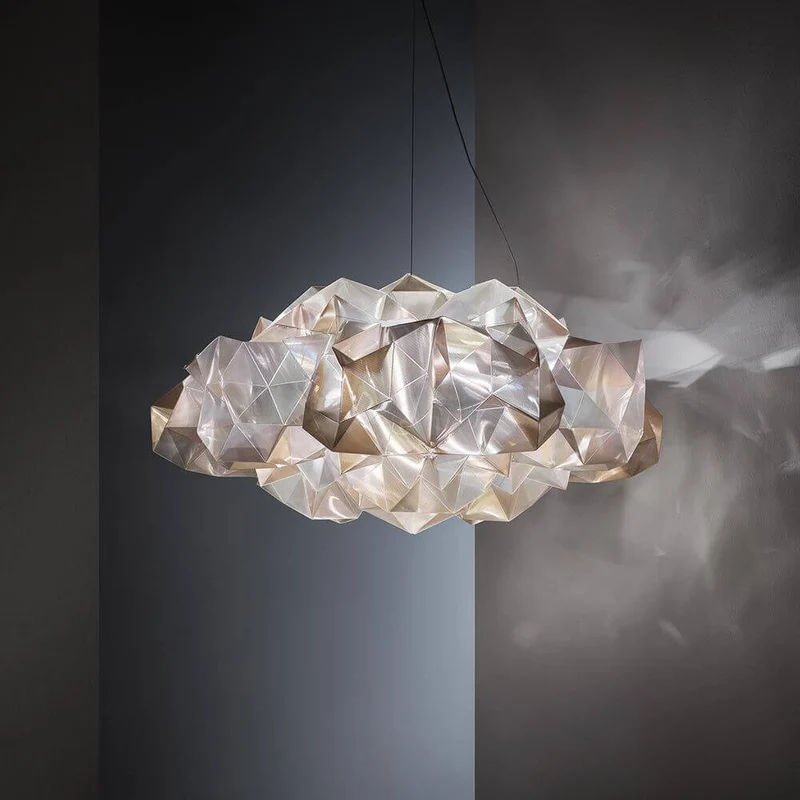 Slamp Hängelampe Drusa Goldfarben, Velvet