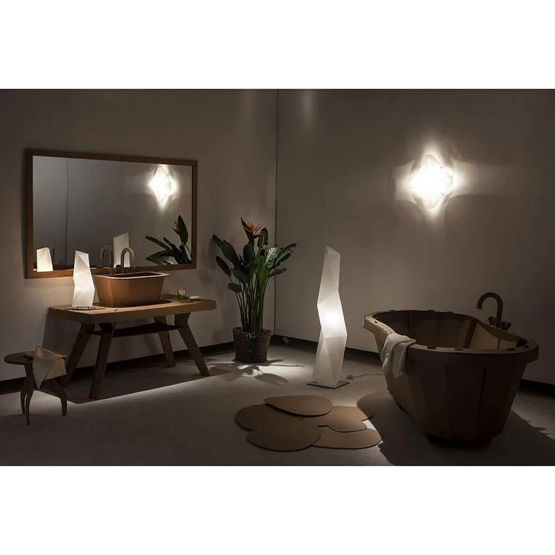 Slamp Tischleuchte Diamond Medium Weiß