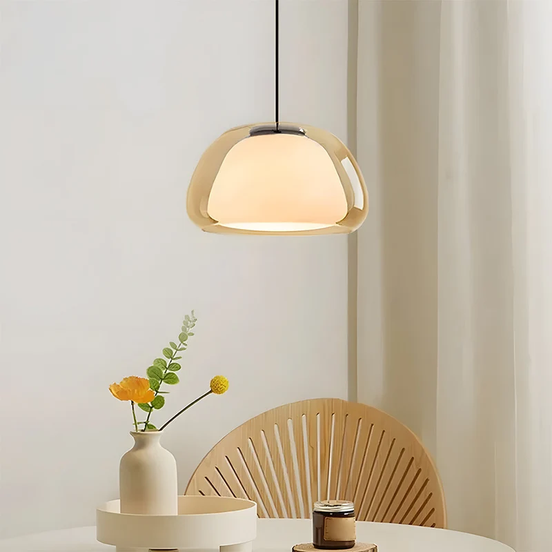 Hanglamp Glas Organisch Gelei Textuur E27 Eetkamer Woonkamer Slaapkamer Gang Artistiek Modern | Sansoti