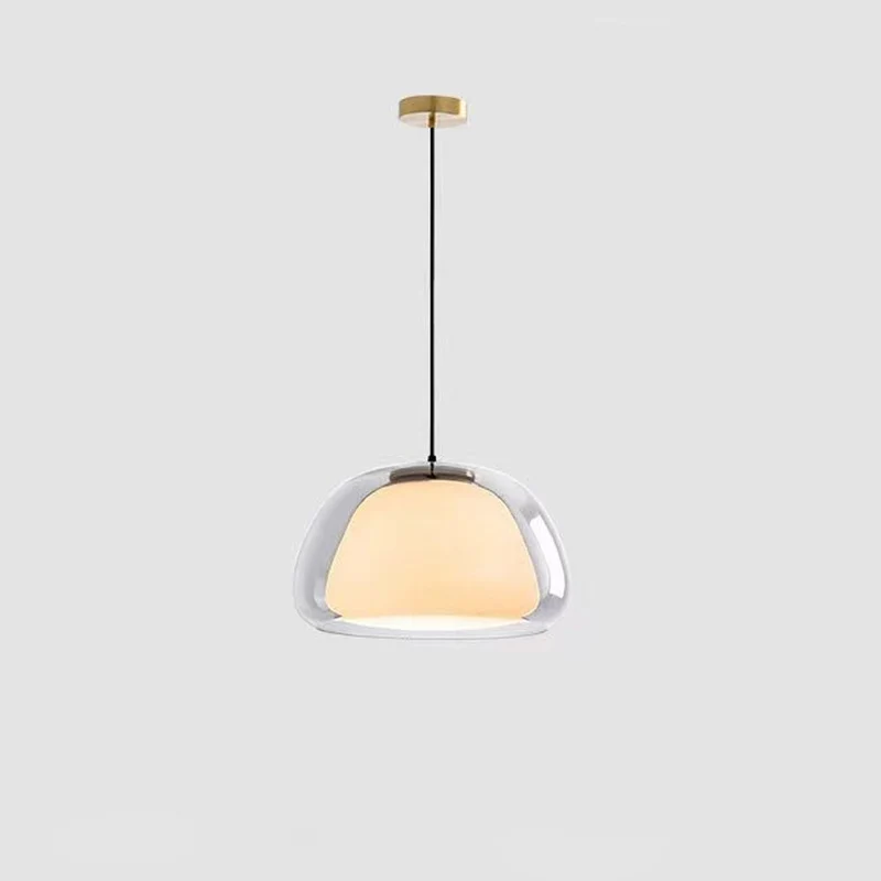 Hanglamp Glas Organisch Gelei Textuur E27 Eetkamer Woonkamer Slaapkamer Gang Artistiek Modern | Sansoti