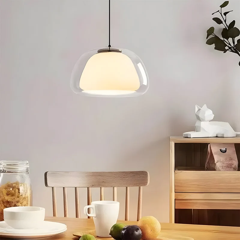 Hanglamp Glas Organisch Gelei Textuur E27 Eetkamer Woonkamer Slaapkamer Gang Artistiek Modern | Sansoti