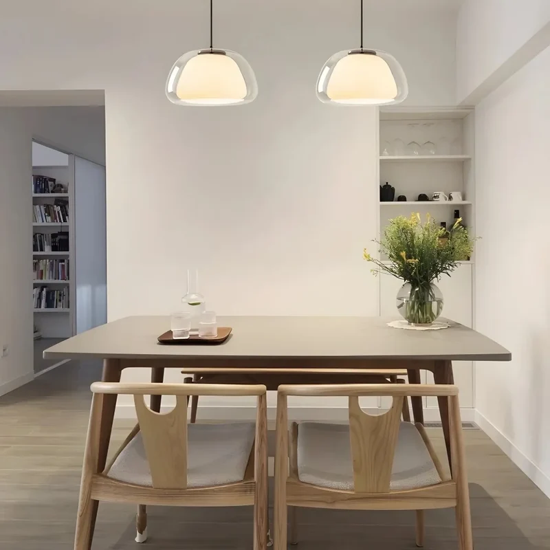Hanglamp Glas Organisch Gelei Textuur E27 Eetkamer Woonkamer Slaapkamer Gang Artistiek Modern | Sansoti