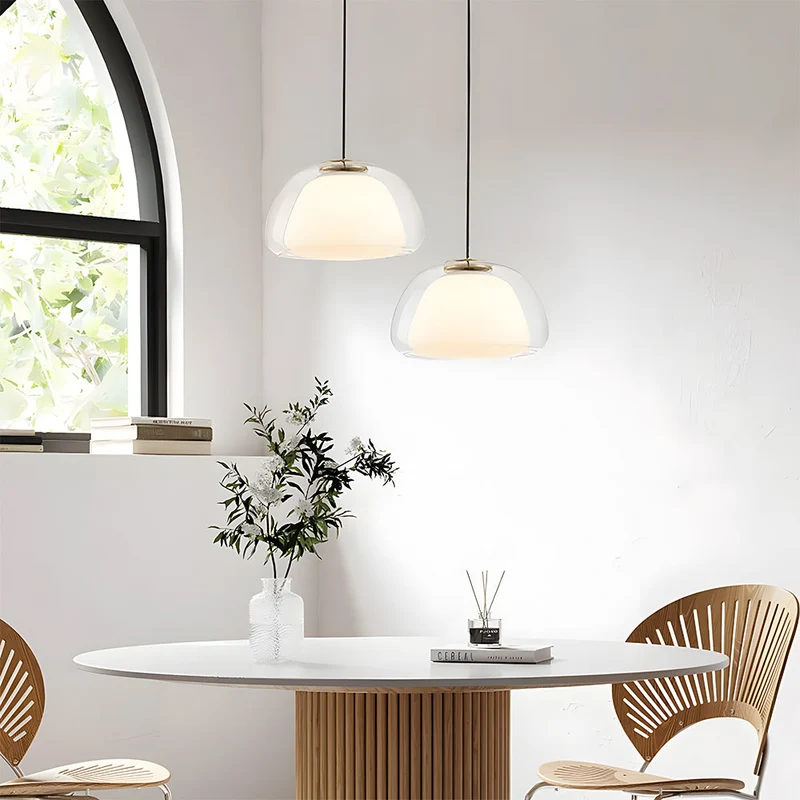 Hanglamp Glas Organisch Gelei Textuur E27 Eetkamer Woonkamer Slaapkamer Gang Artistiek Modern | Sansoti