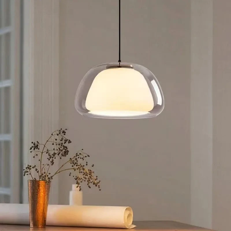 Hanglamp Glas Organisch Gelei Textuur E27 Eetkamer Woonkamer Slaapkamer Gang Artistiek Modern | Sansoti