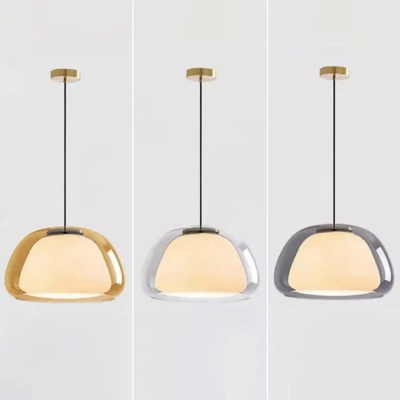 Hanglamp Glas Organisch Gelei Textuur E27 Eetkamer Woonkamer Slaapkamer Gang Artistiek Modern | Sansoti