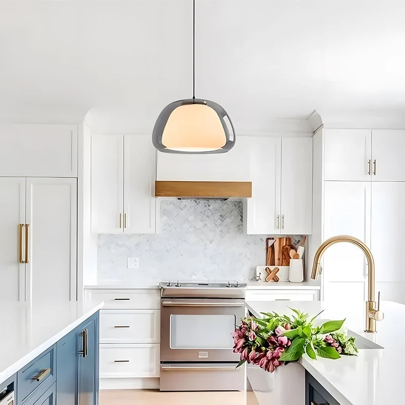 Hanglamp Glas Organisch Gelei Textuur E27 Eetkamer Woonkamer Slaapkamer Gang Artistiek Modern | Sansoti