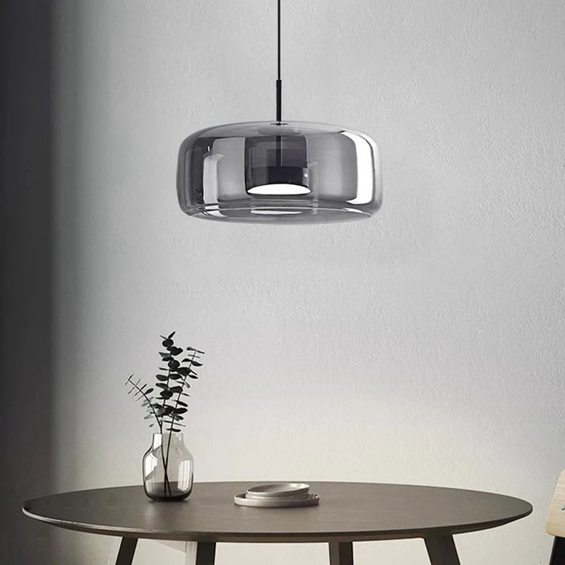 Hanglamp Gerookt Glas Koepel Vintage Minimalistisch LED Keuken Eetkamer Woonkamer Loft | Sansoti