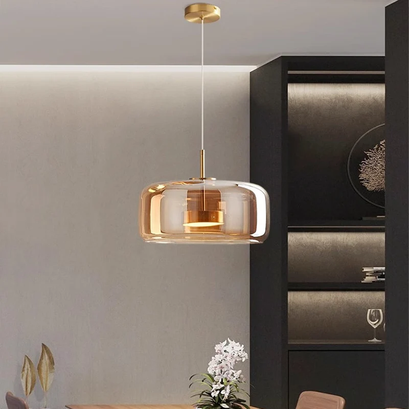 Hanglamp Gerookt Glas Koepel Vintage Minimalistisch LED Keuken Eetkamer Woonkamer Loft | Sansoti