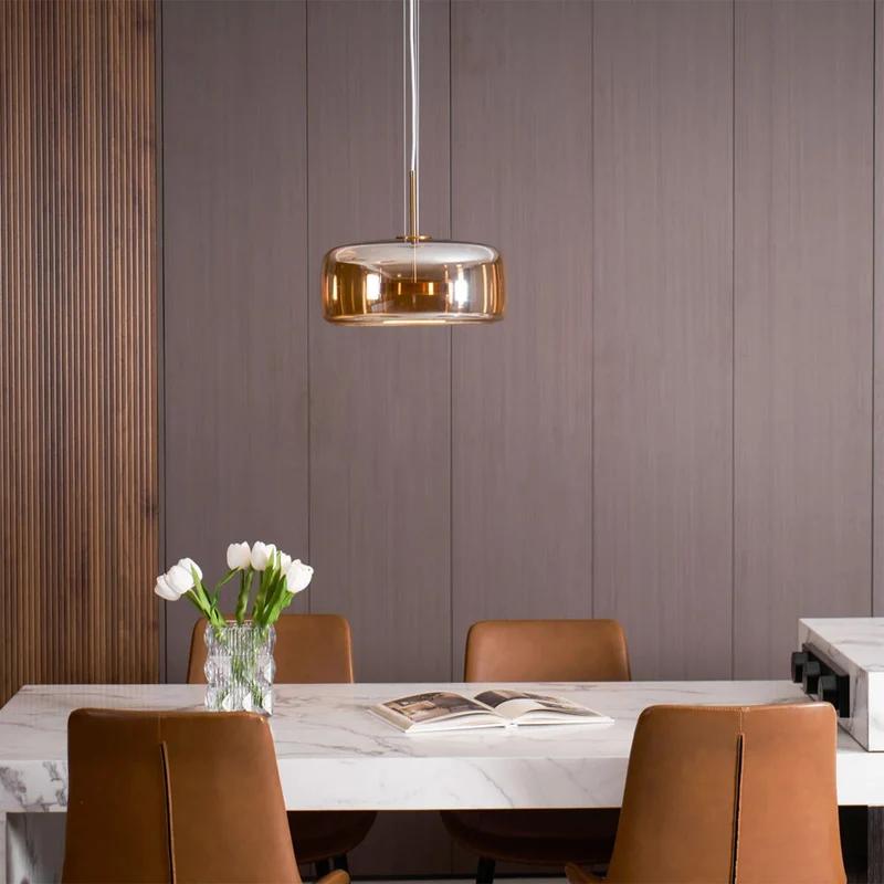 Hanglamp Gerookt Glas Koepel Vintage Minimalistisch LED Keuken Eetkamer Woonkamer Loft | Sansoti