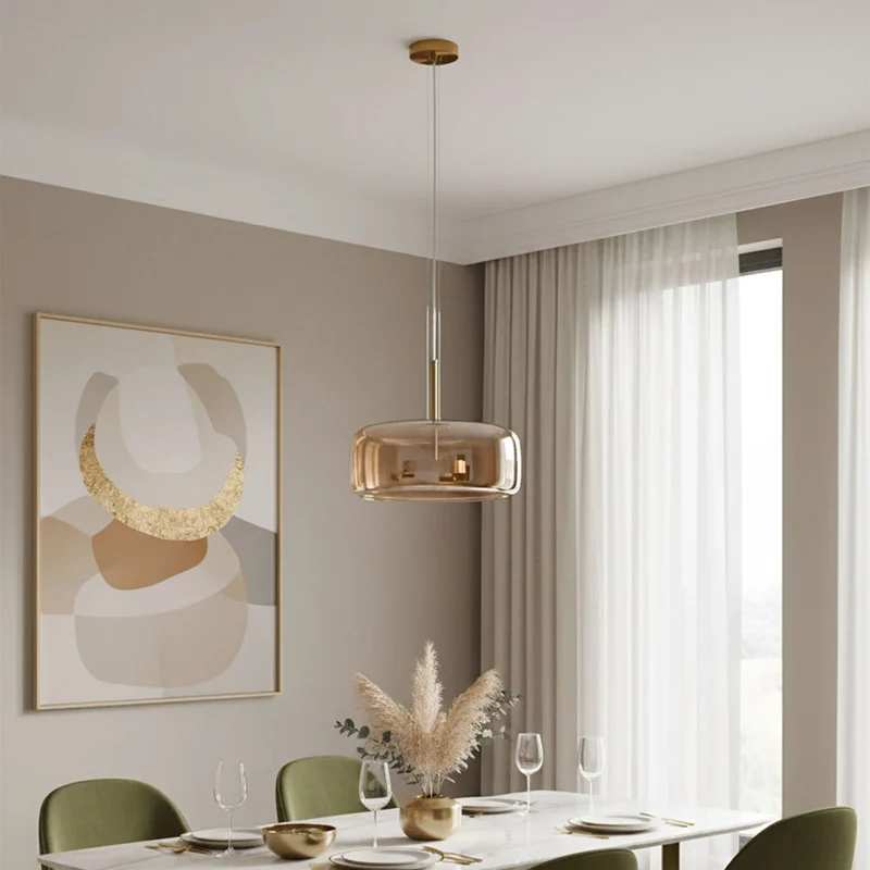 Hanglamp Gerookt Glas Koepel Vintage Minimalistisch LED Keuken Eetkamer Woonkamer Loft | Sansoti