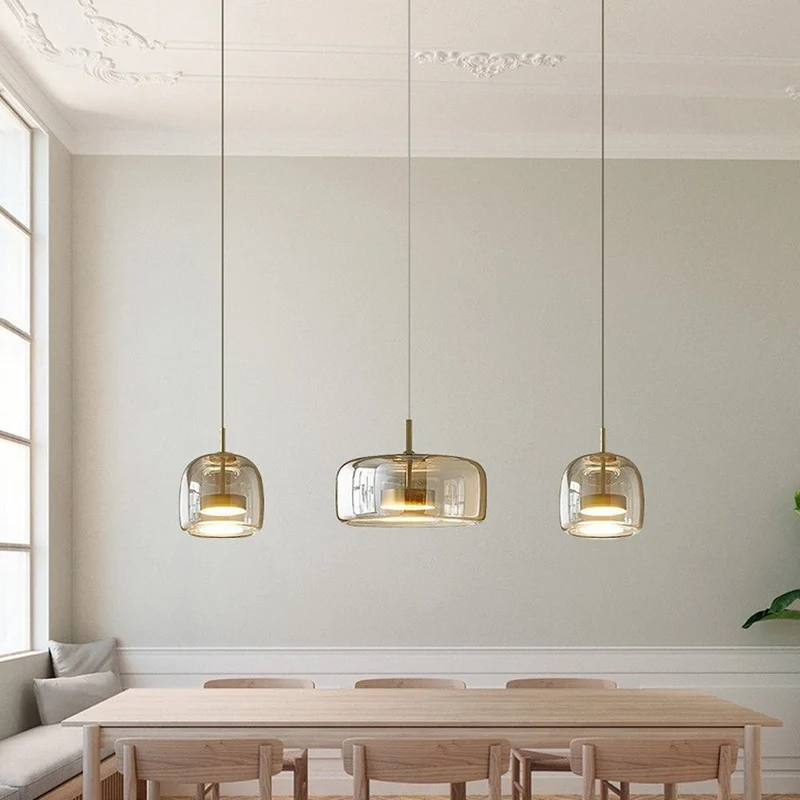 Hanglamp Gerookt Glas Koepel Vintage Minimalistisch LED Keuken Eetkamer Woonkamer Loft | Sansoti