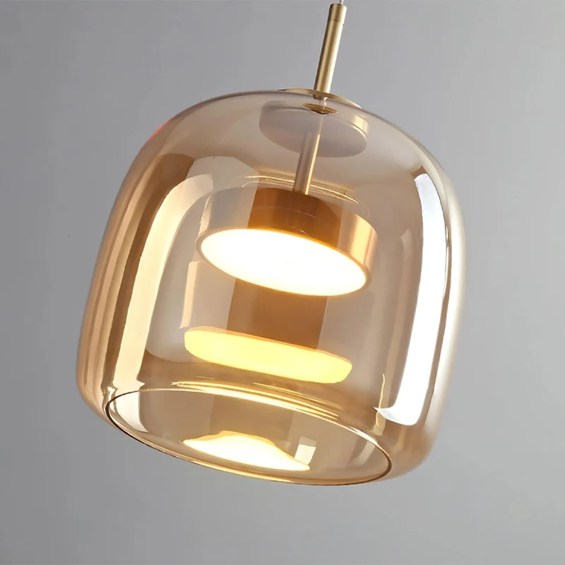 Hanglamp Gerookt Glas Koepel Vintage Minimalistisch LED Keuken Eetkamer Woonkamer Loft | Sansoti