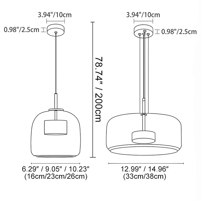 Hanglamp Gerookt Glas Koepel Vintage Minimalistisch LED Keuken Eetkamer Woonkamer Loft | Sansoti