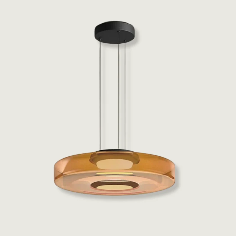 Hanglamp Glas LED Amber Groen Grijs Meerdere Lagen Woonkamer Eetkamer Keuken Moderne Plafondlamp Bauhaus Sfeer | Sansoti