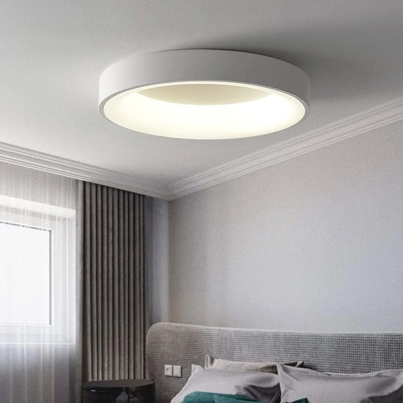 LED plafondlamp rond acryl ijzer lage ruimtes hal slaapkamer woonkamer moderne opbouwlamp minimalistische plafondverlichting | Sansoti