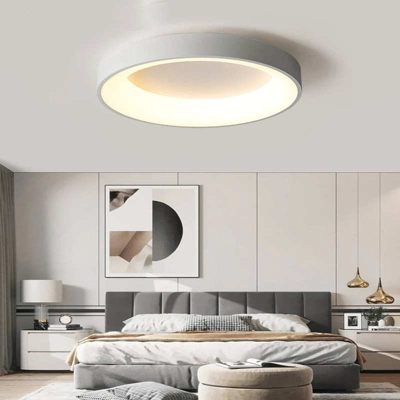LED plafondlamp rond acryl ijzer lage ruimtes hal slaapkamer woonkamer moderne opbouwlamp minimalistische plafondverlichting | Sansoti
