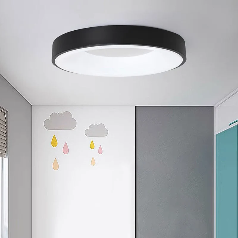 LED plafondlamp rond acryl ijzer lage ruimtes hal slaapkamer woonkamer moderne opbouwlamp minimalistische plafondverlichting | Sansoti