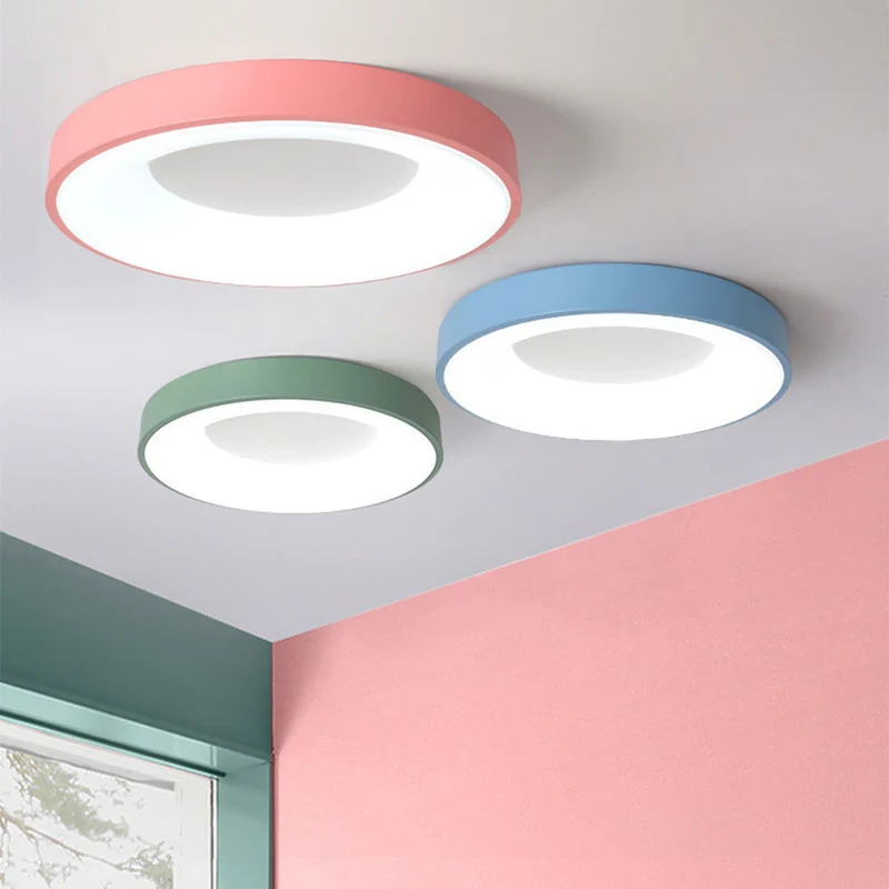 LED plafondlamp rond acryl ijzer lage ruimtes hal slaapkamer woonkamer moderne opbouwlamp minimalistische plafondverlichting | Sansoti