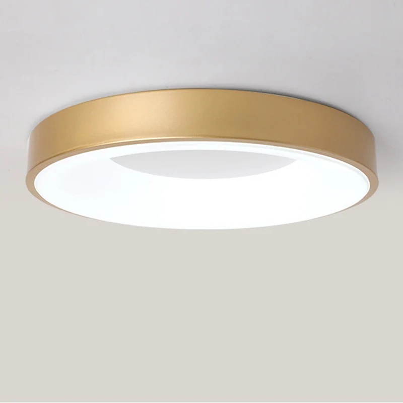 LED plafondlamp rond acryl ijzer lage ruimtes hal slaapkamer woonkamer moderne opbouwlamp minimalistische plafondverlichting | Sansoti