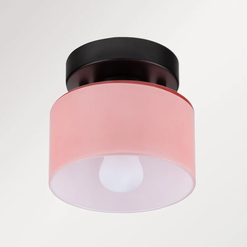 Plafondlamp Glas Retro E27/E26 Amber Keuken Hal Woonkamer Rond Design Sfeerverlichting Vintage Stijl | Sansoti