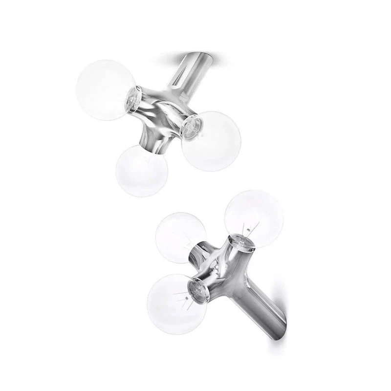 DNA Single-3 Wand- & Deckenlampe Chrom