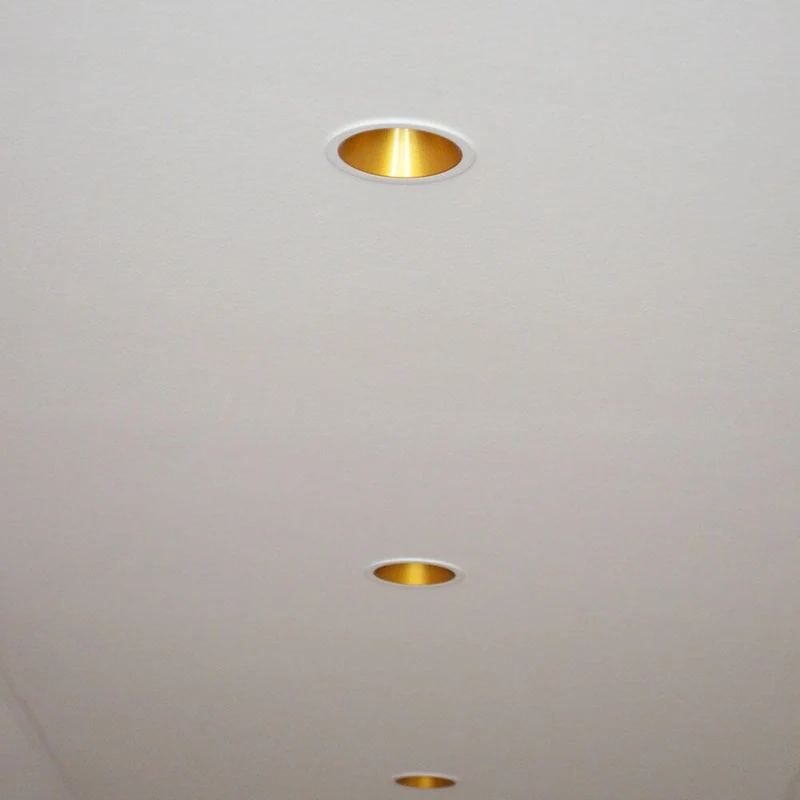 LED Einbaustrahler Game Round Weiß, Gold