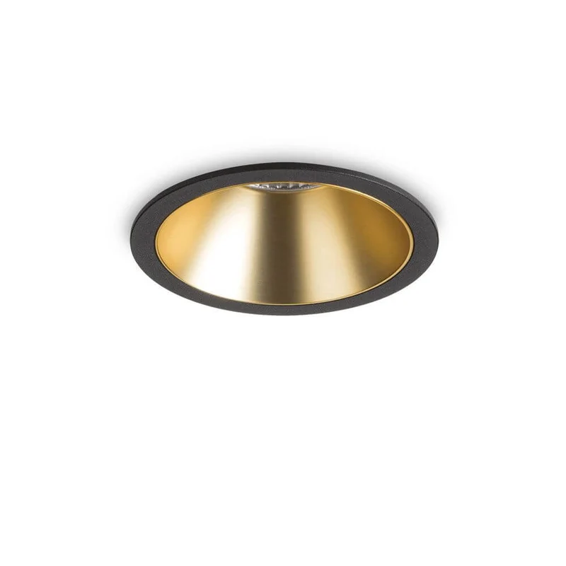 Einbaustrahler Game Round Schwarz Gold