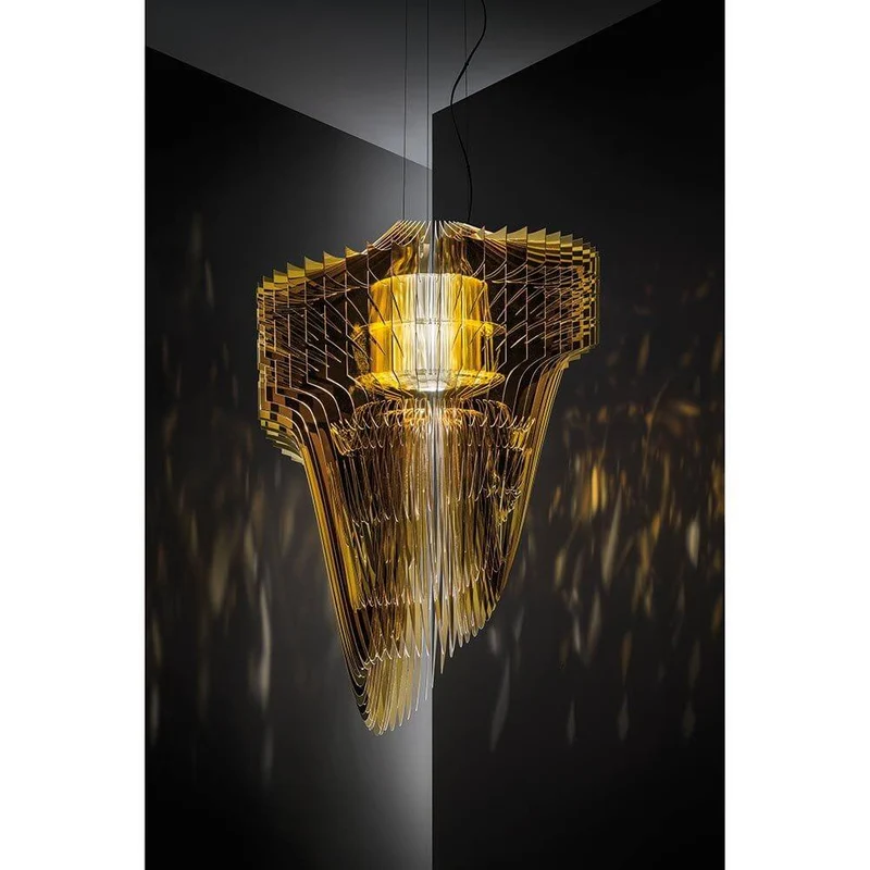 Slamp LED Pendelleuchte Aria Small 3500lm 2700K Gold