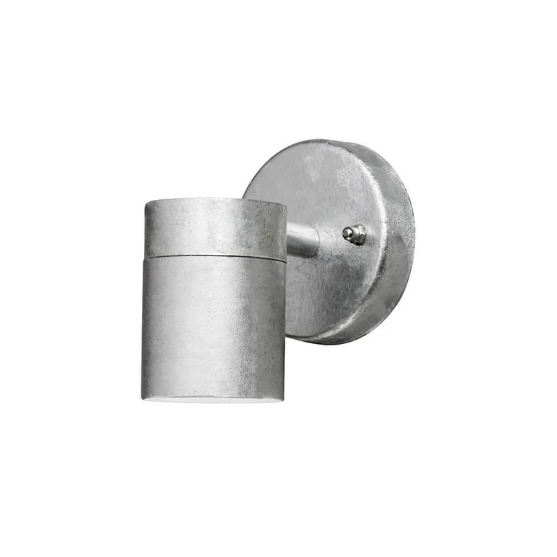 Modena Außen-Wandleuchte galvanisierter Stahl, klares Glas, Reflektor