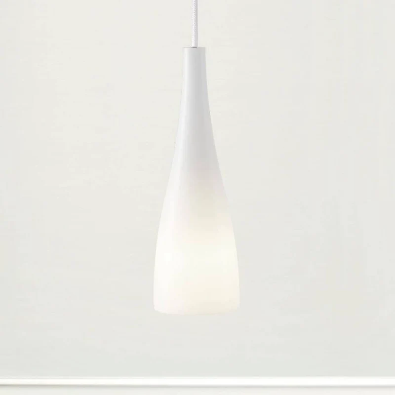 Embla Glas Pendelleuchte Weiß