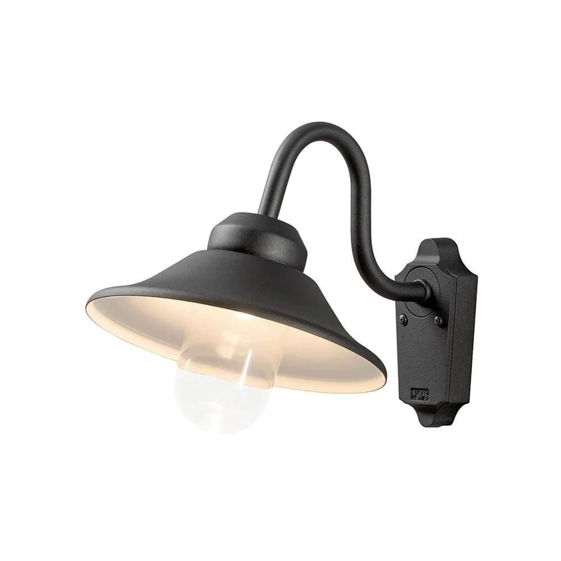 Vega LED Außen-Wandleuchte 700lm , 3000K Schwarz, klares Glas