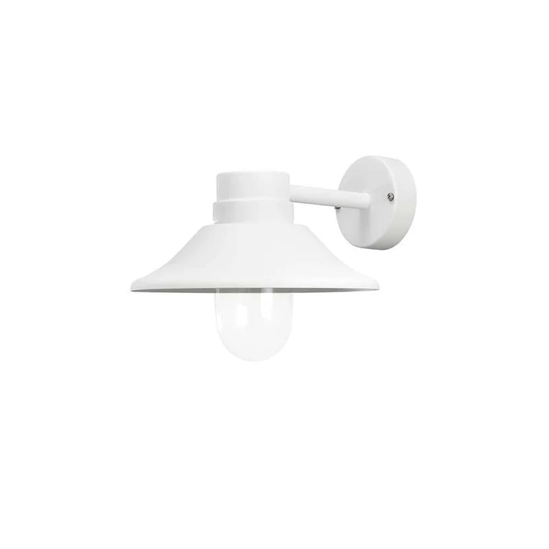 Vega LED Außen-Wandleuchte Weiß, klares Glas