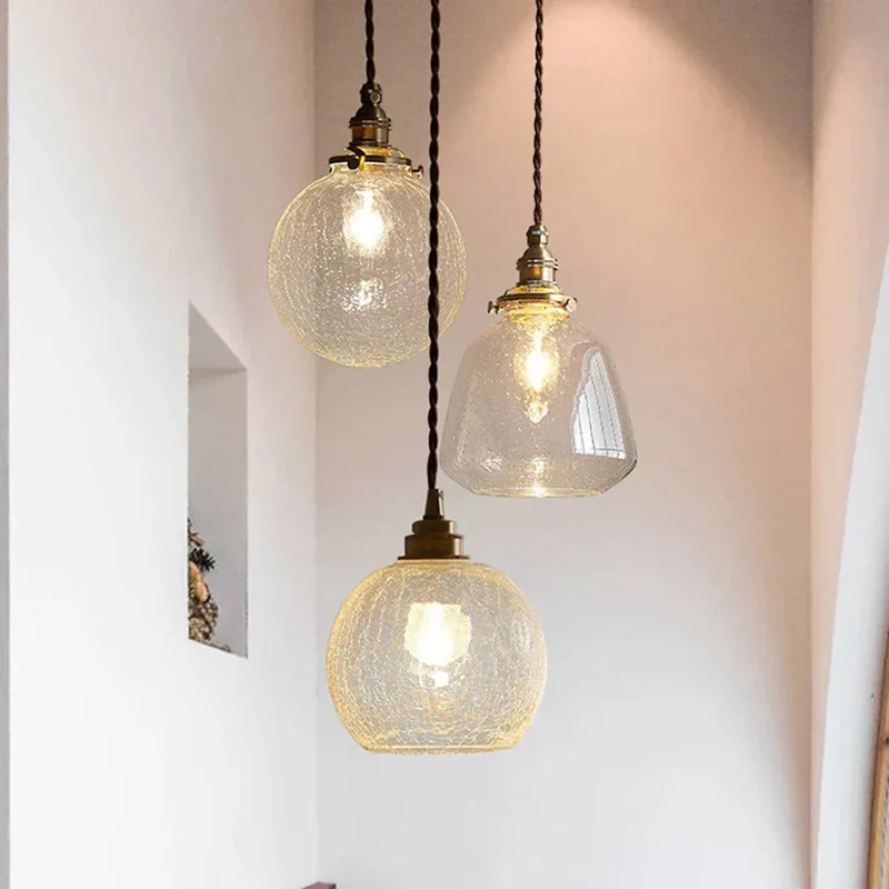 Hanglamp Kristalglas Transparant Scandinavisch Retro E27 15cm LED Eetkamer Woonkamer Minimalistisch | Sansoti