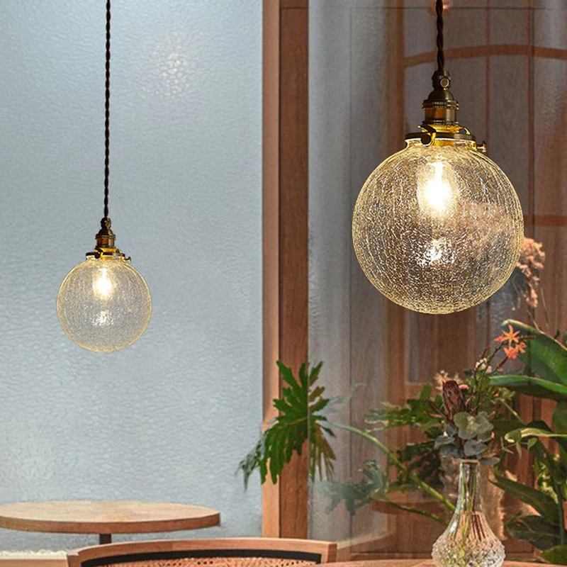 Hanglamp Kristalglas Transparant Scandinavisch Retro E27 15cm LED Eetkamer Woonkamer Minimalistisch | Sansoti