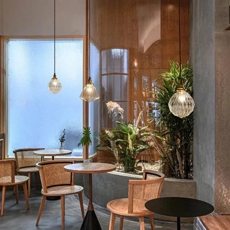 Hanglamp Kristalglas Transparant Scandinavisch Retro E27 15cm LED Eetkamer Woonkamer Minimalistisch | Sansoti