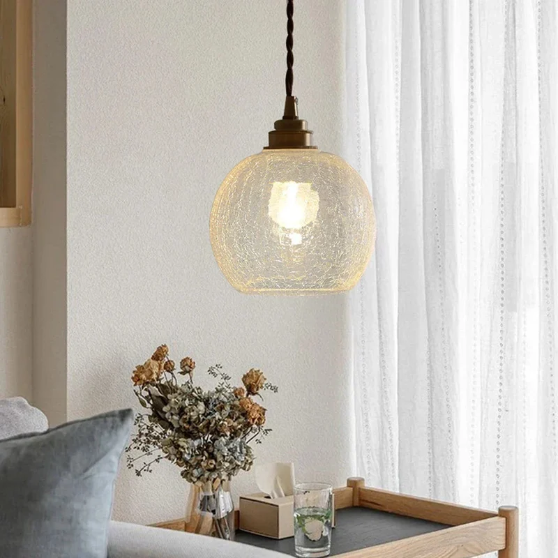 Hanglamp Kristalglas Transparant Scandinavisch Retro E27 15cm LED Eetkamer Woonkamer Minimalistisch | Sansoti