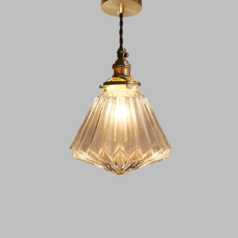 Hanglamp Kristalglas Transparant Scandinavisch Retro E27 15cm LED Eetkamer Woonkamer Minimalistisch | Sansoti