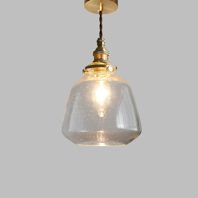 Hanglamp Kristalglas Transparant Scandinavisch Retro E27 15cm LED Eetkamer Woonkamer Minimalistisch | Sansoti