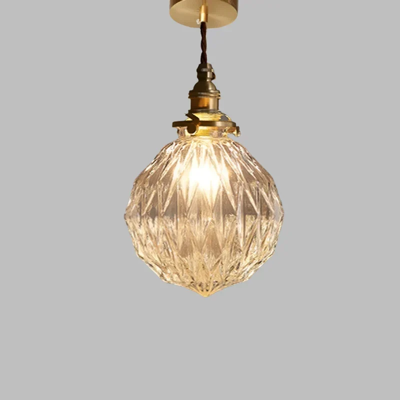 Hanglamp Kristalglas Transparant Scandinavisch Retro E27 15cm LED Eetkamer Woonkamer Minimalistisch | Sansoti
