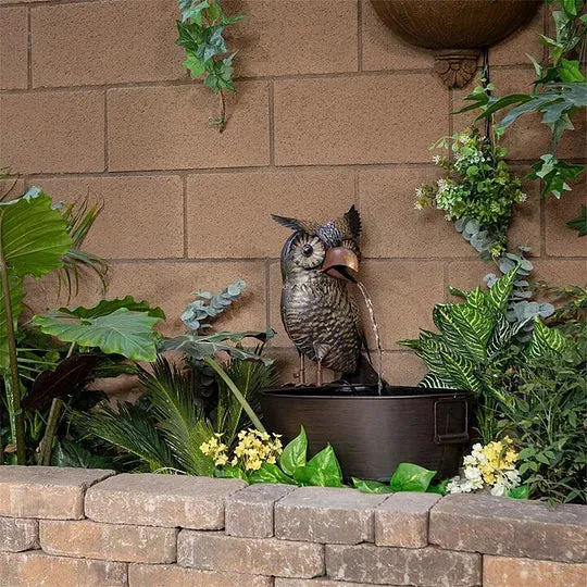 Waterfontein Dierfiguur Polyresin Met Pomp Tuin Terras Buiten | Sansoti