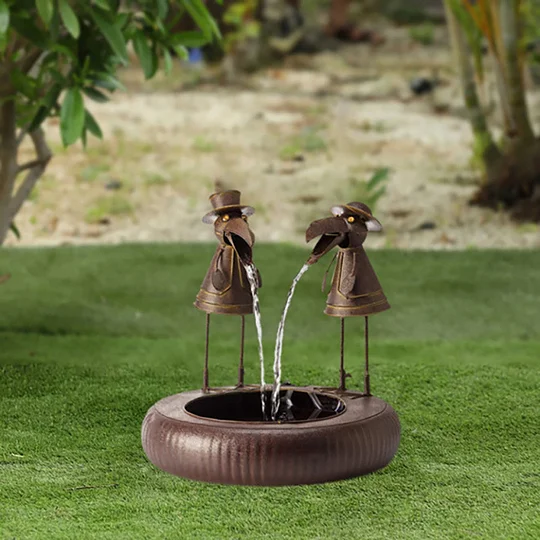 Waterfontein Dierfiguur Polyresin Met Pomp Tuin Terras Buiten | Sansoti