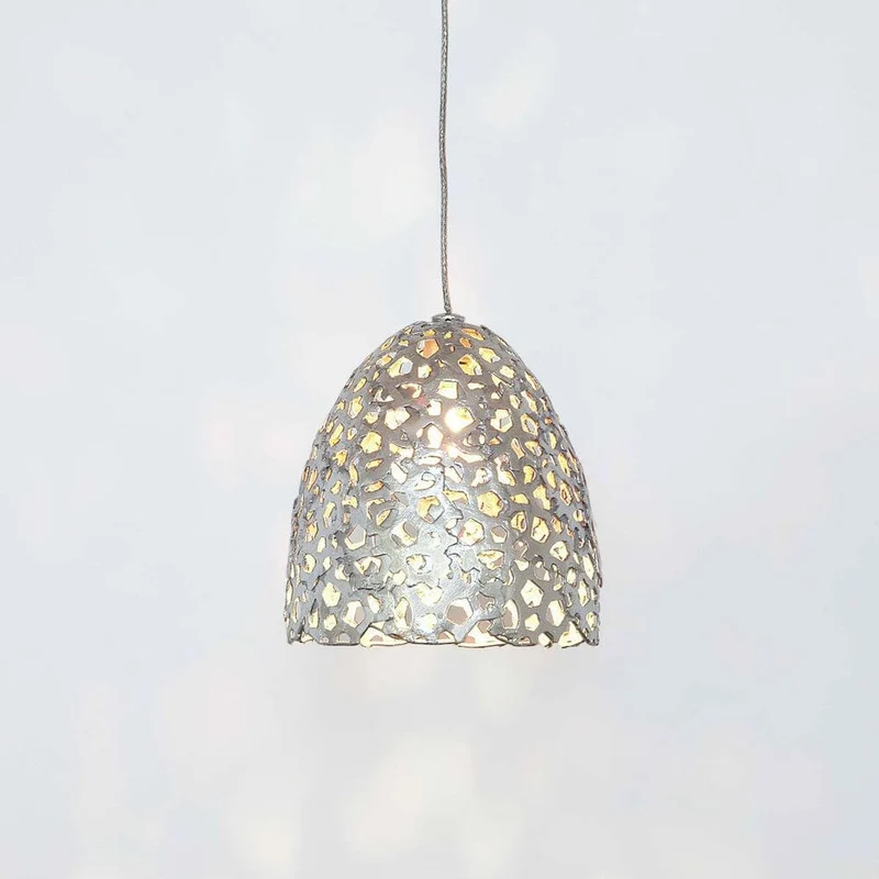 Schienen-Pendelleuchte Lily Piccolo Eisen Silber